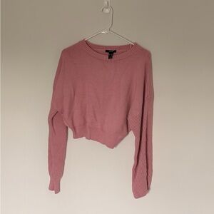 Forever 21 Pink Crop Top Sweater